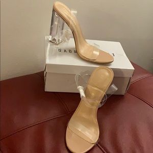 Fashion Nova Clear Heels, Brand New